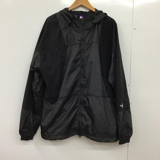 ザ ノースフェイス パープルレーベル THE NORTH FACE PURPLE LABEL ジャケット、上着 ジャンパー、ブルゾン n24fa091 ナイロンジャケット ジップアップジャケット XL ロゴ、文字 黒 / ブラック /  メンズ USED 古着 中古 10150990