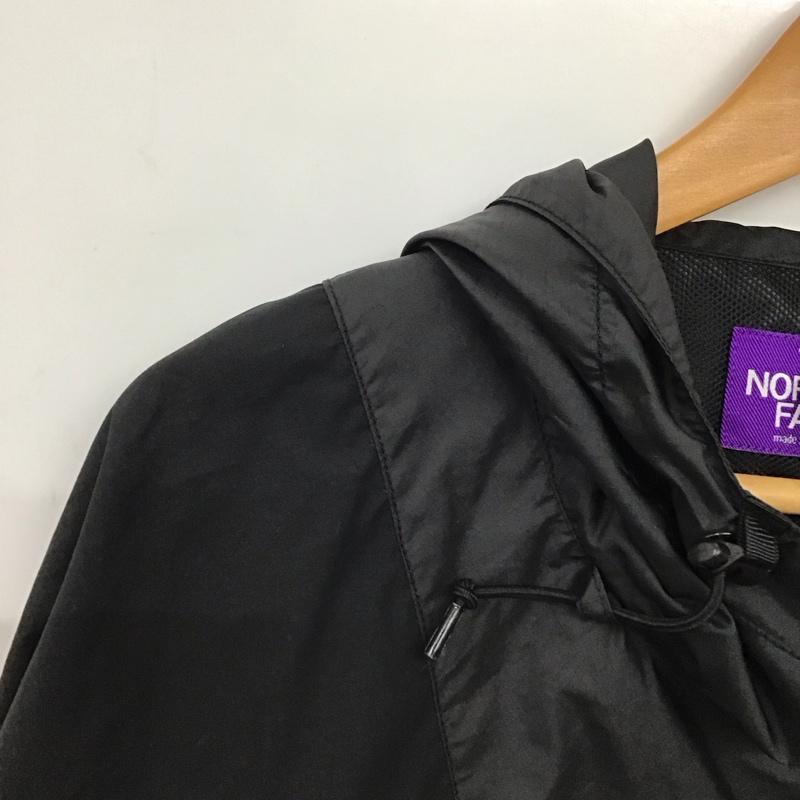 ザ ノースフェイス パープルレーベル THE NORTH FACE PURPLE LABEL ジャケット、上着 ジャンパー、ブルゾン n24fa091 ナイロンジャケット ジップアップジャケット XL ロゴ、文字 黒 / ブラック /  メンズ USED 古着 中古 10150990