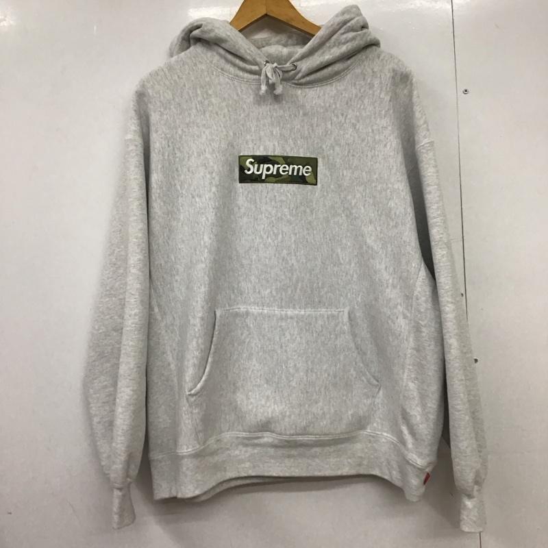 シュプリーム Supreme パーカー 長袖 23AW BoxLogoHoodedSweatshirt プルオーバーパーカー L ロゴ、文字 灰 / グレー /  メンズ USED 古着 中古 10150992