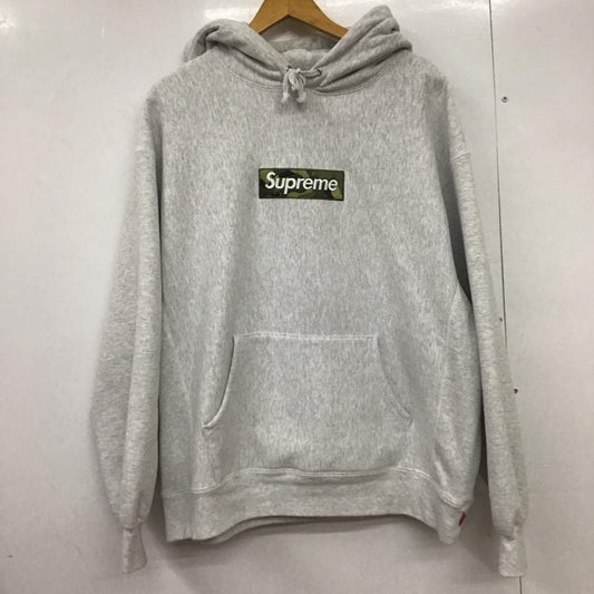 シュプリーム Supreme パーカー 長袖 23AW BoxLogoHoodedSweatshirt プルオーバーパーカー L ロゴ、文字 灰 / グレー /  メンズ USED 古着 中古 10150992