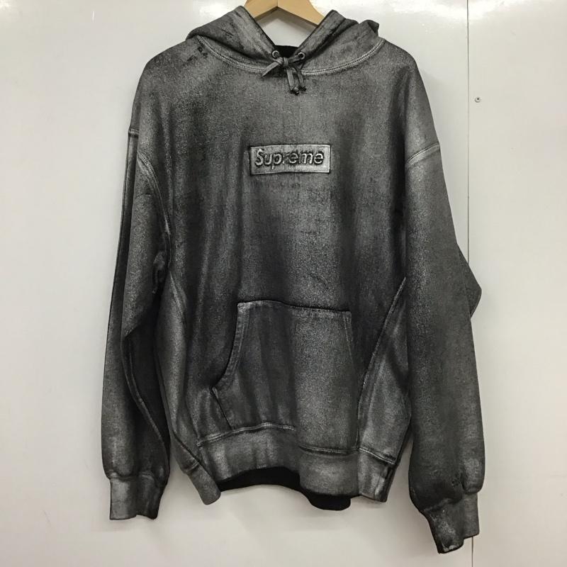 シュプリーム Supreme パーカー 長袖 24SS MM6MaisonMargiela FoilBoxLogoHoodedSweatshirt L ロゴ、文字 ダークグレー / ダークグレー /  メンズ USED 古着 中古 10150993