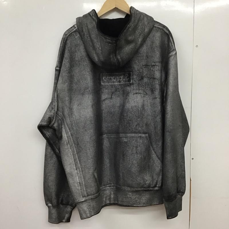 シュプリーム Supreme パーカー 長袖 24SS MM6MaisonMargiela FoilBoxLogoHoodedSweatshirt L ロゴ、文字 ダークグレー / ダークグレー /  メンズ USED 古着 中古 10150993