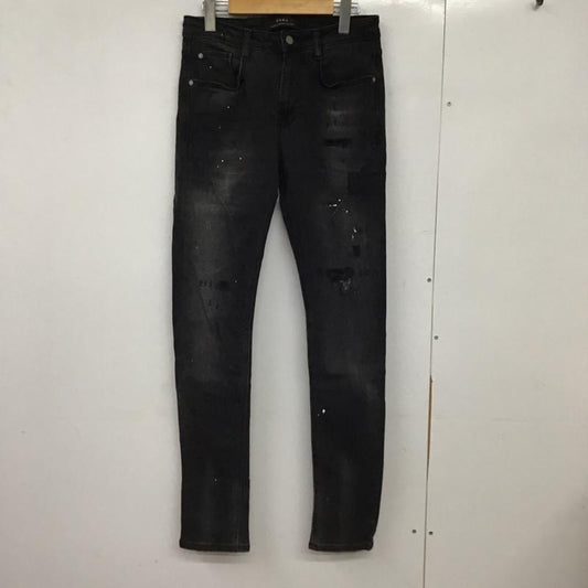 ザラ ZARA パンツ デニム、ジーンズ デニムパンツ スリムパンツ カジュアルパンツ ストレッチパンツ 38 ダメージ加工 ダークグレー / ダークグレー /  メンズ USED 古着 中古 10150994