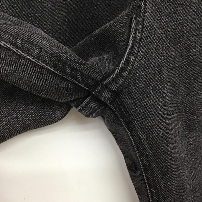 ザラ ZARA パンツ デニム、ジーンズ デニムパンツ スリムパンツ カジュアルパンツ ストレッチパンツ 38 ダメージ加工 ダークグレー / ダークグレー /  メンズ USED 古着 中古 10150994