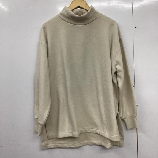 ショコラ フィネ ローブ chocol raffine robe チュニック 長袖 タートル裏起毛チュニック タグ付 FREE 無地 オフホワイト / オフホワイト /  レディース USED 古着 中古 10150996