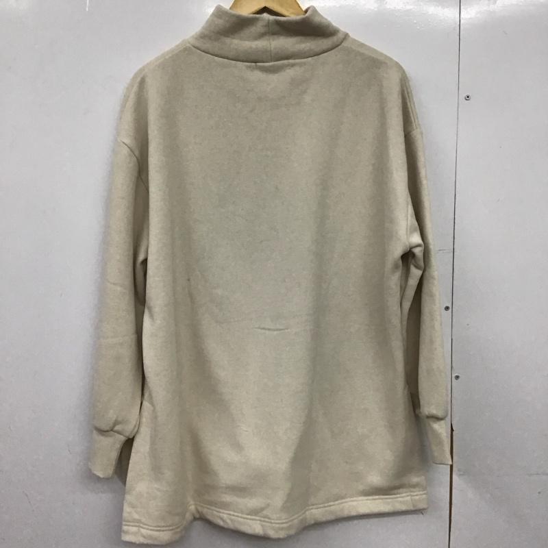 ショコラ フィネ ローブ chocol raffine robe チュニック 長袖 タートル裏起毛チュニック タグ付 FREE 無地 オフホワイト / オフホワイト /  レディース USED 古着 中古 10150996
