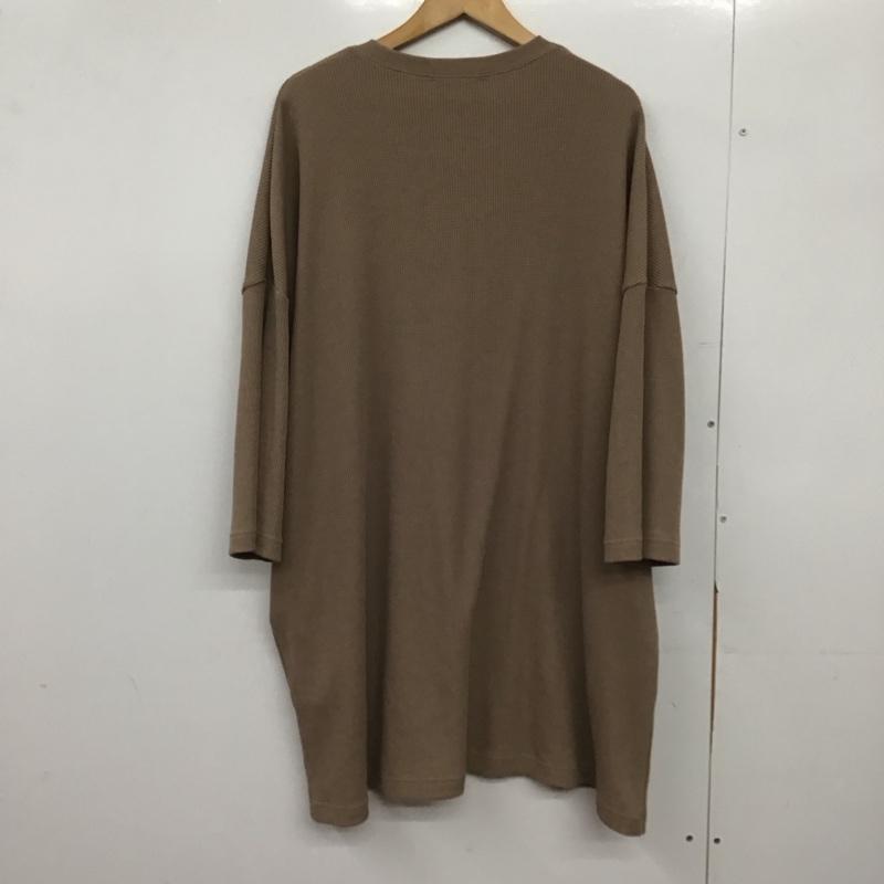 ミルクフェド MILKFED. ワンピース ひざ丈スカート 103211041024 ONE SIZE 無地 X ロゴ、文字 ベージュ / ベージュ /  レディース USED 古着 中古 10150998