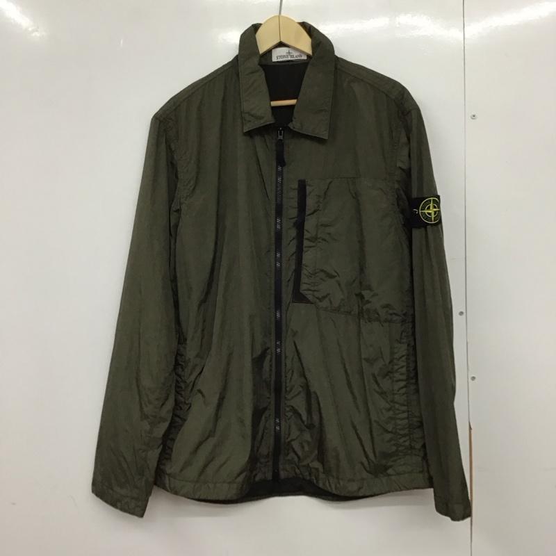 ストーンアイランド STONE ISLAND ジャケット、上着 ジャンパー、ブルゾン ジップアップジャケット ナイロンジャケット アウター XL 無地 カーキ / カーキ /  メンズ USED 古着 中古 10151018