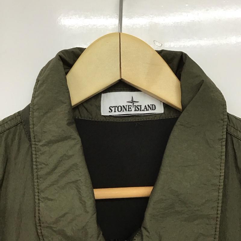 ストーンアイランド STONE ISLAND ジャケット、上着 ジャンパー、ブルゾン ジップアップジャケット ナイロンジャケット アウター XL 無地 カーキ / カーキ /  メンズ USED 古着 中古 10151018