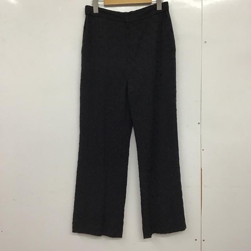 イエナ IENA パンツ スラックス 38 総柄 黒 / ブラック /  レディース USED 古着 中古 10151020