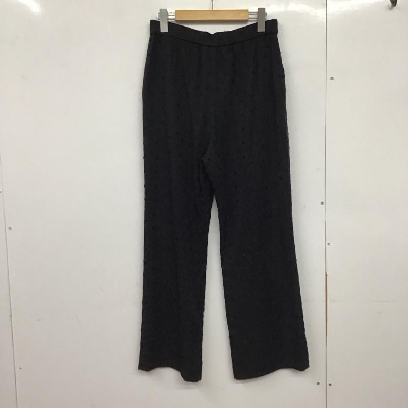 イエナ IENA パンツ スラックス 38 総柄 黒 / ブラック /  レディース USED 古着 中古 10151020