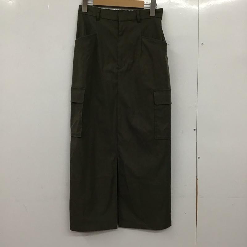 レプシィム LEPSIM スカート ロングスカート FREE 無地 カーキ / カーキ /  レディース USED 古着 中古 10151022
