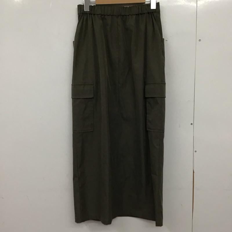 レプシィム LEPSIM スカート ロングスカート FREE 無地 カーキ / カーキ /  レディース USED 古着 中古 10151022