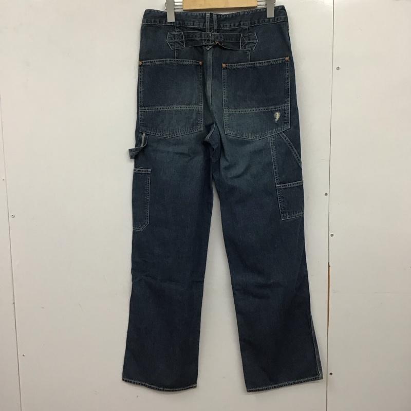 古着 USED パンツ デニム、ジーンズ デニムパンツ ワイドパンツ カジュアルパンツ カーゴパンツ 30インチ ダメージ加工 インディゴ / インディゴ /  メンズ USED 古着 中古 10151027