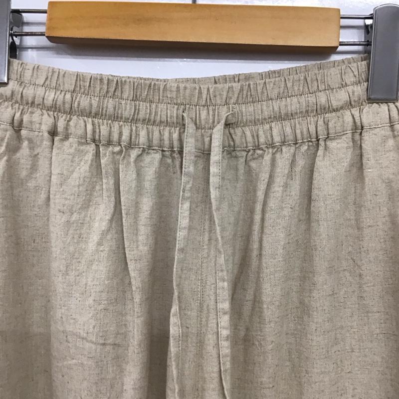 フリークスストア FREAK S STORE パンツ スラックス 1142248903791 リネンブレンド ワイド イージーパンツ M 無地 ベージュ / ベージュ /  レディース USED 古着 中古 10151030