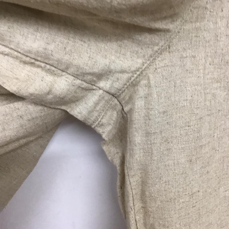 フリークスストア FREAK S STORE パンツ スラックス 1142248903791 リネンブレンド ワイド イージーパンツ M 無地 ベージュ / ベージュ /  レディース USED 古着 中古 10151030
