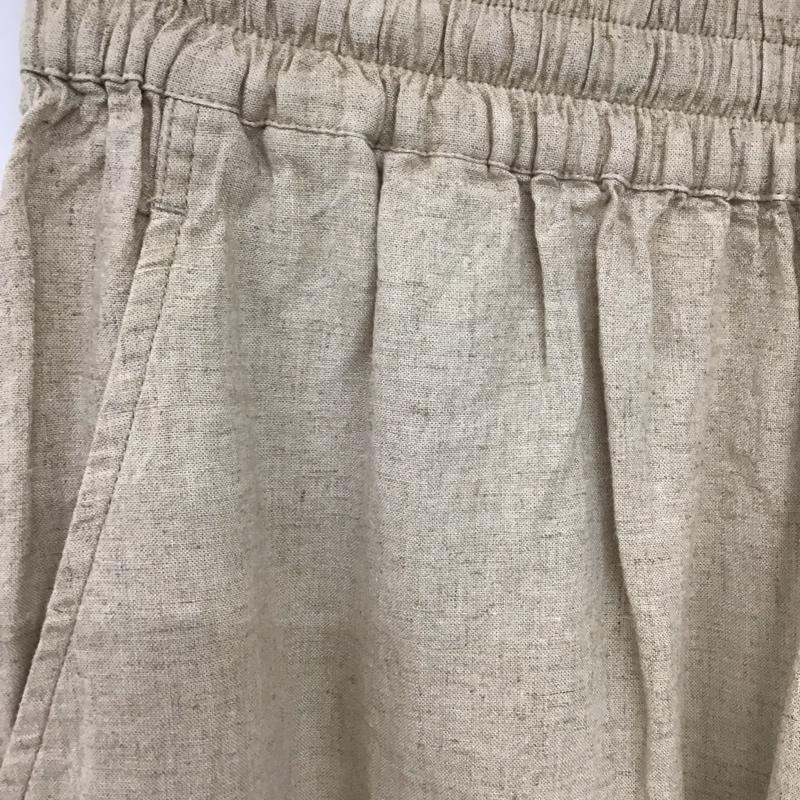 フリークスストア FREAK S STORE パンツ スラックス 1142248903791 リネンブレンド ワイド イージーパンツ M 無地 ベージュ / ベージュ /  レディース USED 古着 中古 10151030