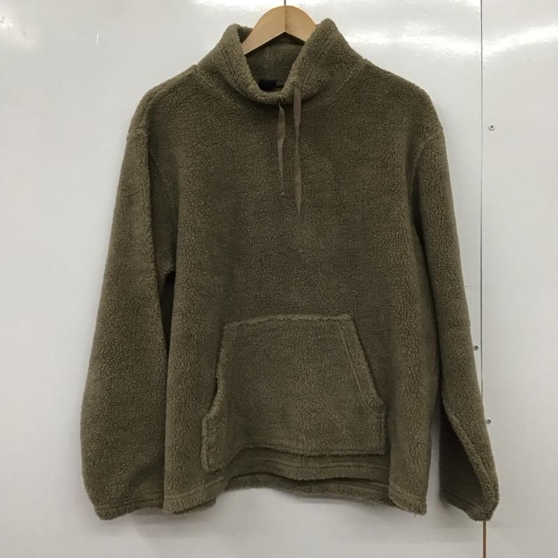 ギャップ GAP カットソー 長袖 フリースジャケット プルオーバー スタンドネック 90s M 無地 ベージュ / ベージュ /  メンズ USED 古着 中古 10151031