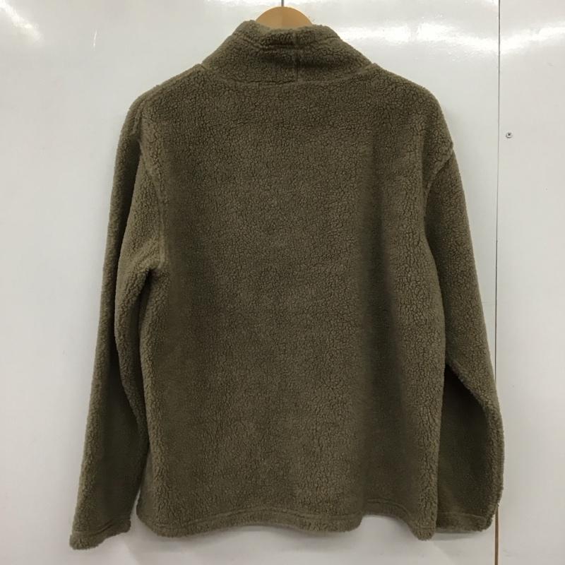 ギャップ GAP カットソー 長袖 フリースジャケット プルオーバー スタンドネック 90s M 無地 ベージュ / ベージュ /  メンズ USED 古着 中古 10151031