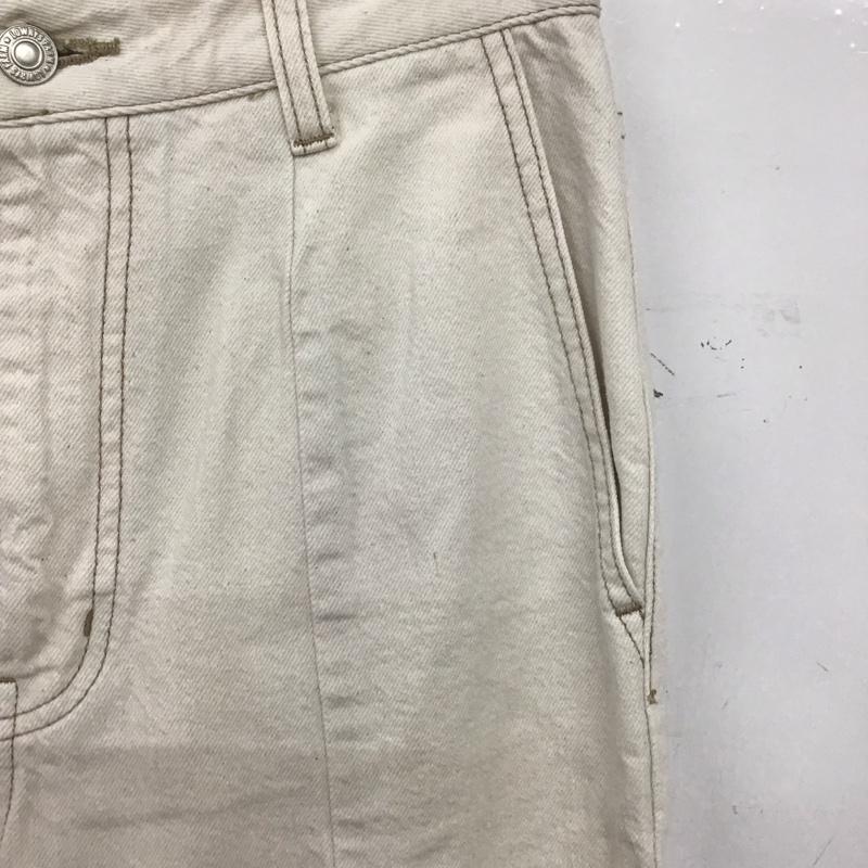 ローリーズファーム LOWRYS FARM パンツ デニム、ジーンズ M 無地 白 / ホワイト /  レディース USED 古着 中古 10151036