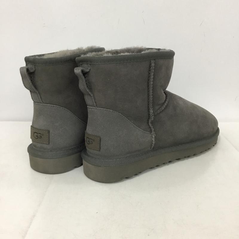 アグ UGG ブーツ ショートブーツ 1016222 Classic Mini2 ムートンブーツ 26cm 箱有 26.0cm ロゴ、文字 灰 / グレー /  メンズ USED 古着 中古 10151037