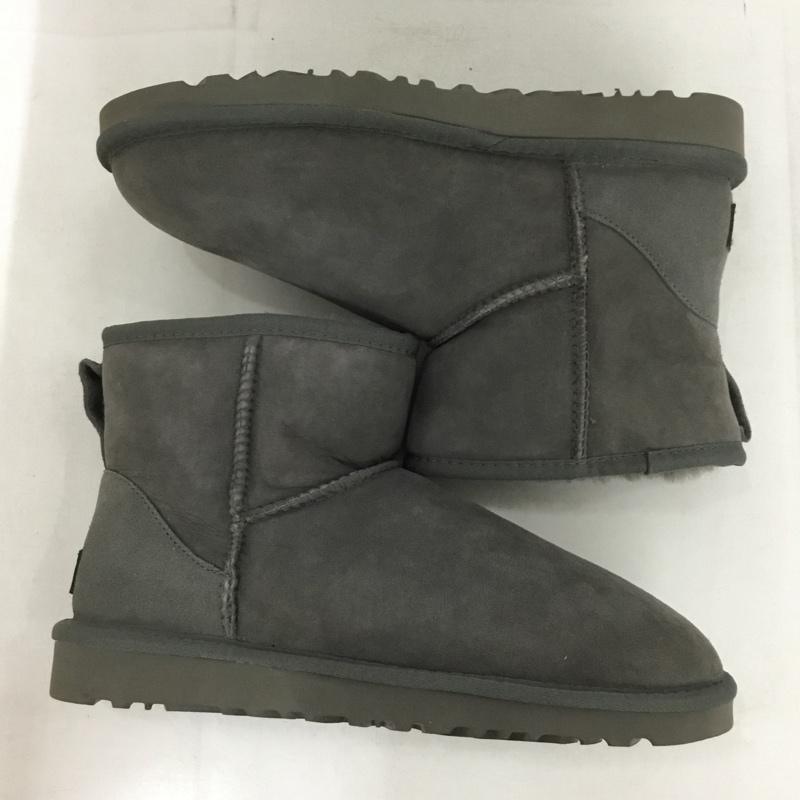アグ UGG ブーツ ショートブーツ 1016222 Classic Mini2 ムートンブーツ 26cm 箱有 26.0cm ロゴ、文字 灰 / グレー /  メンズ USED 古着 中古 10151037