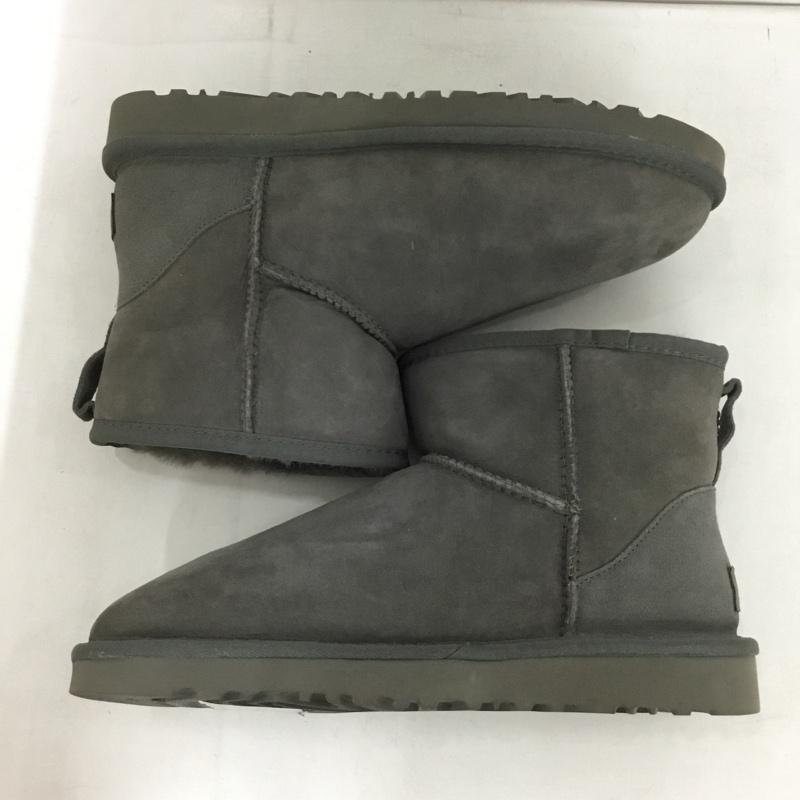 アグ UGG ブーツ ショートブーツ 1016222 Classic Mini2 ムートンブーツ 26cm 箱有 26.0cm ロゴ、文字 灰 / グレー /  メンズ USED 古着 中古 10151037