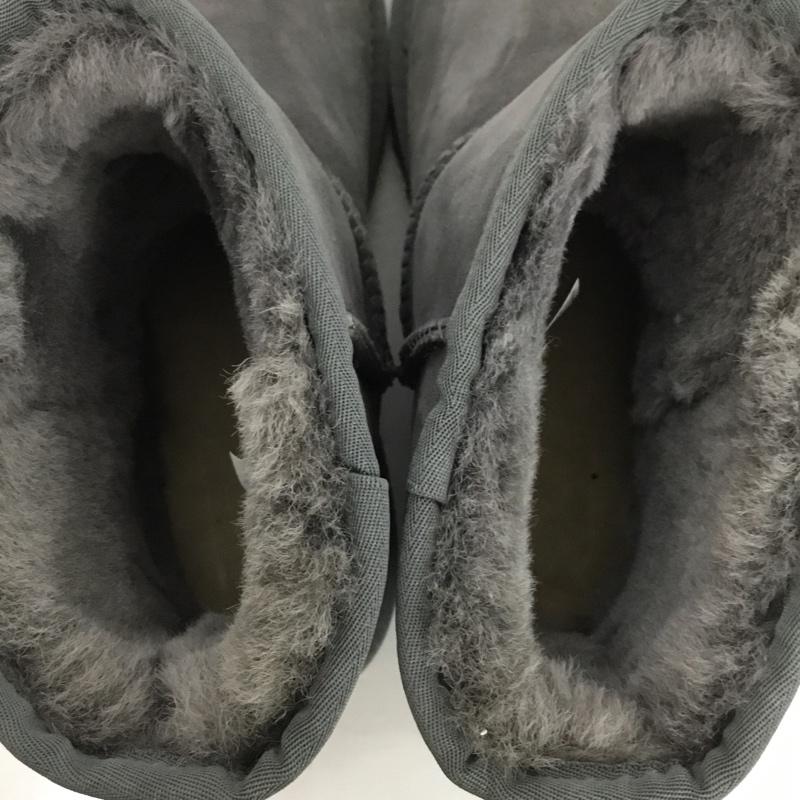アグ UGG ブーツ ショートブーツ 1016222 Classic Mini2 ムートンブーツ 26cm 箱有 26.0cm ロゴ、文字 灰 / グレー /  メンズ USED 古着 中古 10151037