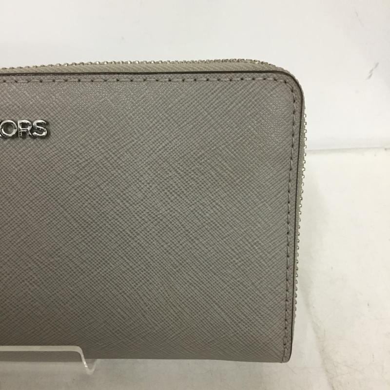 マイケルコース MICHAEL KORS 財布 長財布 ラウンドファスナー ロゴ、文字 灰 / グレー /  レディース USED 古着 中古 10151044