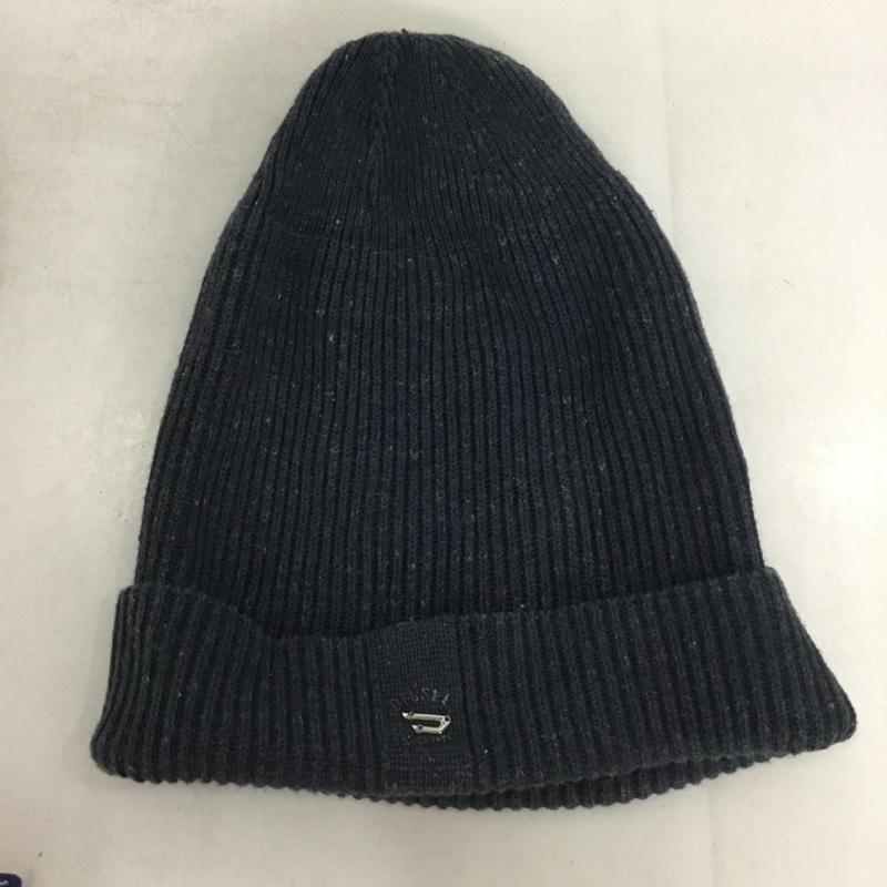ディーゼル DIESEL 帽子 ニット帽 ロゴ、文字 紺 / ネイビー /  メンズ USED 古着 中古 10151045