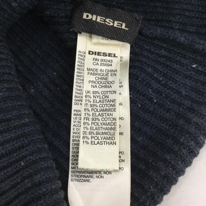ディーゼル DIESEL 帽子 ニット帽 ロゴ、文字 紺 / ネイビー /  メンズ USED 古着 中古 10151045