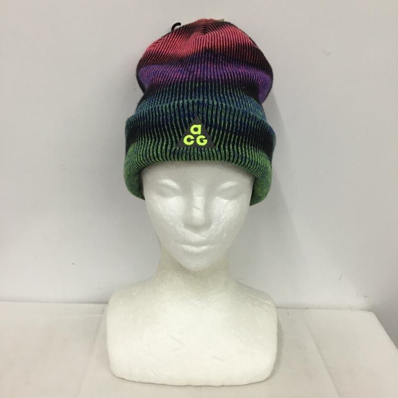 ナイキ NIKE 帽子 ニット帽 FZ1669-696 ACG SC WL P PEAK BEANIE タグ付き ONE SIZE ロゴ、文字 マルチカラー / マルチカラー /  メンズ USED 古着 中古 10151049