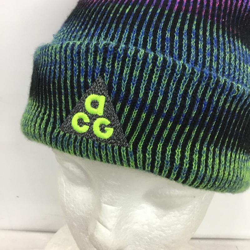 ナイキ NIKE 帽子 ニット帽 FZ1669-696 ACG SC WL P PEAK BEANIE タグ付き ONE SIZE ロゴ、文字 マルチカラー / マルチカラー /  メンズ USED 古着 中古 10151049