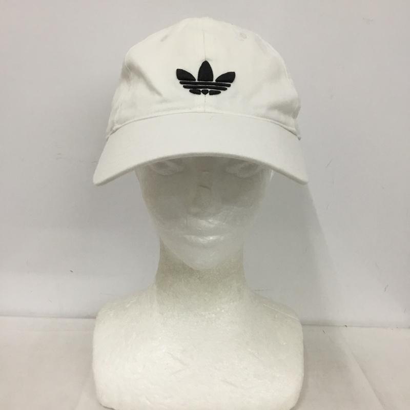 アディダス adidas 帽子 キャップ JC6025 ベースボールキャップ トレフォイル ワンポイント 白 / ホワイト /  メンズ USED 古着 中古 10151052