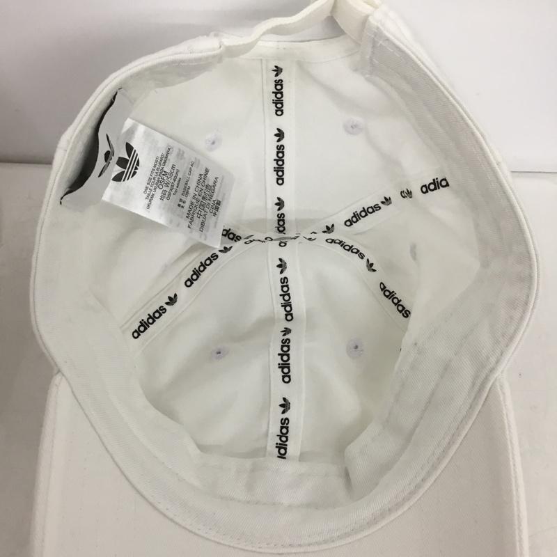 アディダス adidas 帽子 キャップ JC6025 ベースボールキャップ トレフォイル ワンポイント 白 / ホワイト /  メンズ USED 古着 中古 10151052