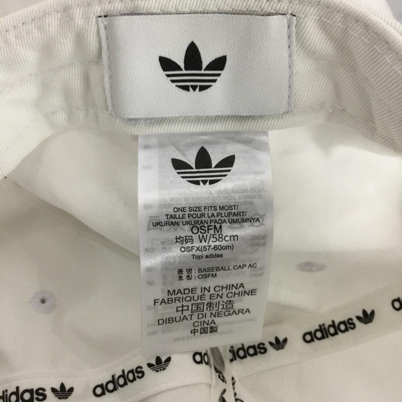 アディダス adidas 帽子 キャップ JC6025 ベースボールキャップ トレフォイル ワンポイント 白 / ホワイト /  メンズ USED 古着 中古 10151052