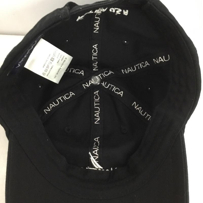 ノーティカ NAUTICA 帽子 キャップ NT037 HANDWRITTEN LOGO 6P CAP ロゴ、文字 黒 / ブラック /  メンズ USED 古着 中古 10151054