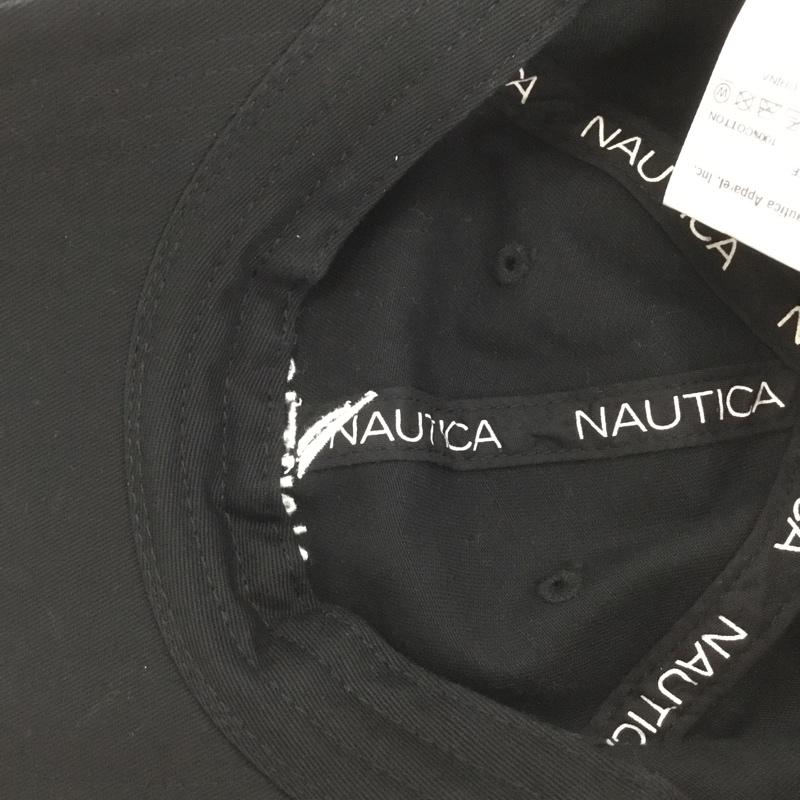 ノーティカ NAUTICA 帽子 キャップ NT037 HANDWRITTEN LOGO 6P CAP ロゴ、文字 黒 / ブラック /  メンズ USED 古着 中古 10151054