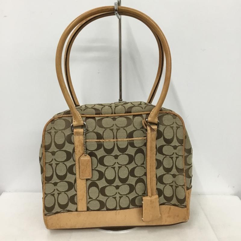 コーチ COACH ハンドバッグ ハンドバッグ J0R-6097 シグネチャー 総柄 ベージュ / ベージュ /  レディース USED 古着 中古 10151062