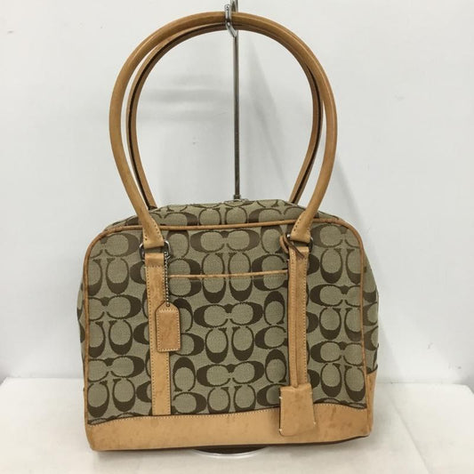 コーチ COACH ハンドバッグ ハンドバッグ J0R-6097 シグネチャー 総柄 ベージュ / ベージュ /  レディース USED 古着 中古 10151062