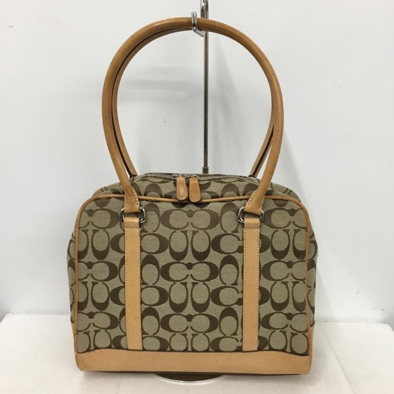 コーチ COACH ハンドバッグ ハンドバッグ J0R-6097 シグネチャー 総柄 ベージュ / ベージュ /  レディース USED 古着 中古 10151062