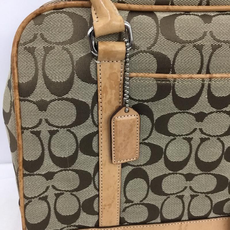 コーチ COACH ハンドバッグ ハンドバッグ J0R-6097 シグネチャー 総柄 ベージュ / ベージュ /  レディース USED 古着 中古 10151062