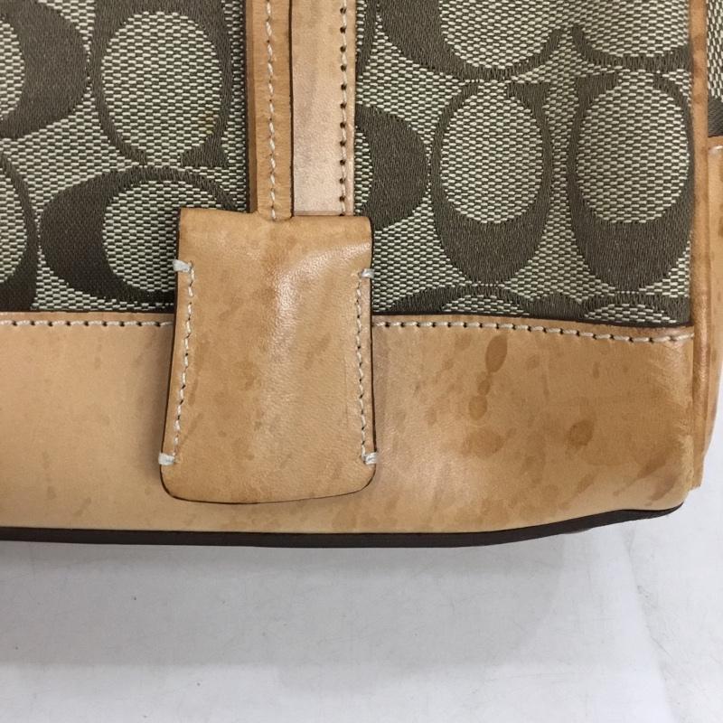 コーチ COACH ハンドバッグ ハンドバッグ J0R-6097 シグネチャー 総柄 ベージュ / ベージュ /  レディース USED 古着 中古 10151062