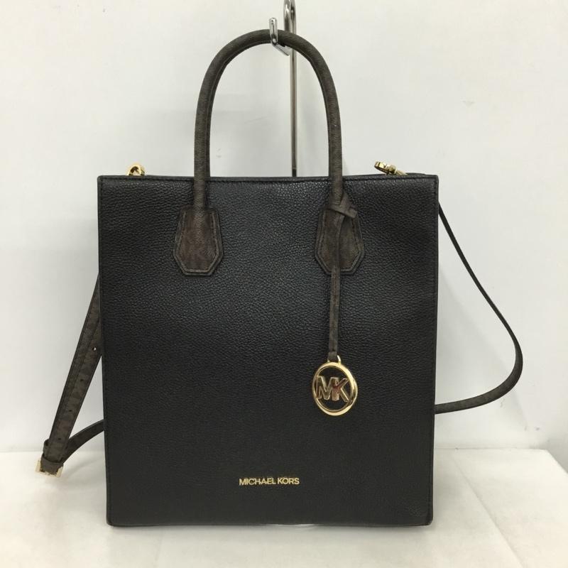 マイケルコース MICHAEL KORS トートバッグ トートバッグ ショルダーバッグ 2WAY ロゴ、文字 黒 / ブラック /  レディース USED 古着 中古 10151063