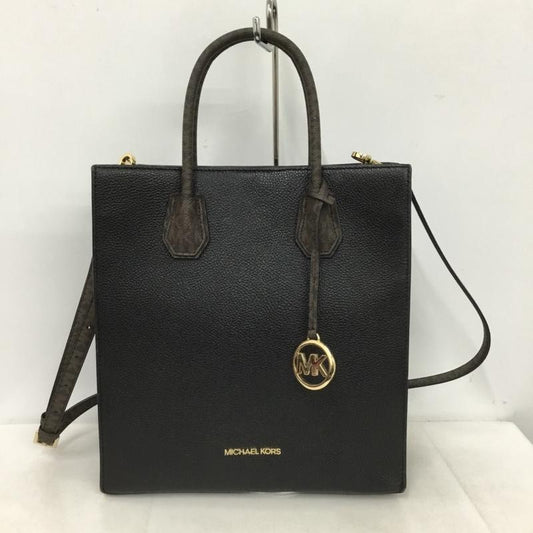 マイケルコース MICHAEL KORS トートバッグ トートバッグ ショルダーバッグ 2WAY ロゴ、文字 黒 / ブラック /  レディース USED 古着 中古 10151063