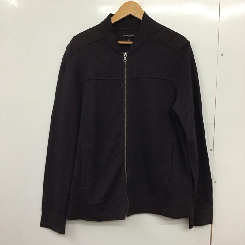 バナナリパブリック BANANA REPUBLIC ジャケット、上着 ジャンパー、ブルゾン ジップアップジャケット アウター ノーカラージャケット L 無地 紫 / パープル /  メンズ USED 古着 中古 10151070