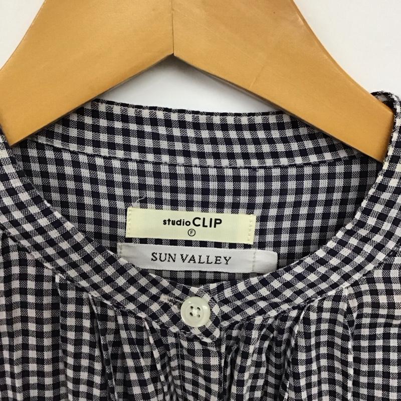 スタディオクリップ studio CLIP ワンピース ロングスカート SUN VALLEY FREE チェック 白 / ホワイト / X 紺 / ネイビー /  レディース USED 古着 中古 10151071