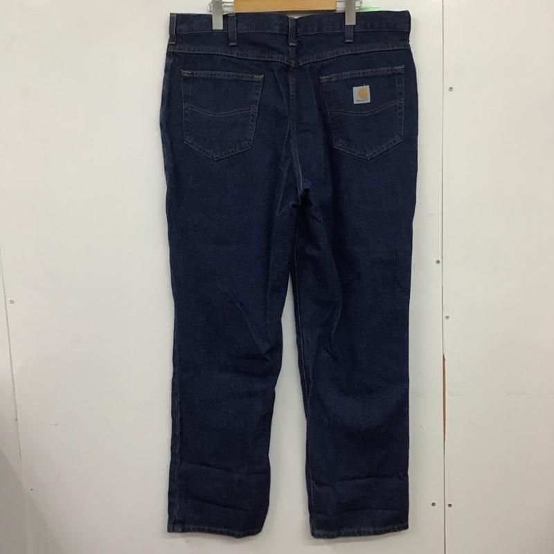 カーハート Carhartt パンツ デニム、ジーンズ デニムパンツ ワイドパンツ カジュアルパンツ 36インチ 無地 インディゴ / インディゴ /  メンズ USED 古着 中古 10151072