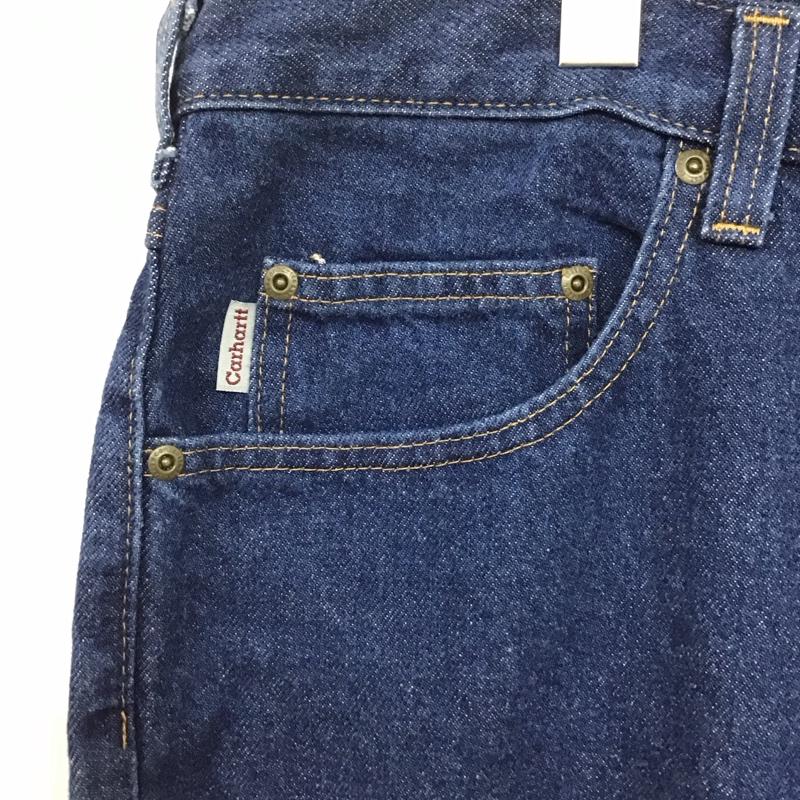 カーハート Carhartt パンツ デニム、ジーンズ デニムパンツ ワイドパンツ カジュアルパンツ 36インチ 無地 インディゴ / インディゴ /  メンズ USED 古着 中古 10151072