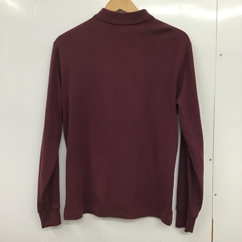ポロラルフローレン POLO RALPH LAUREN ポロシャツ 長袖 長袖ポロシャツ 長袖カットソー カラーシャツ S ロゴ、文字 紫 / パープル /  メンズ USED 古着 中古 10151085